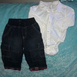Gymboree denim and button up